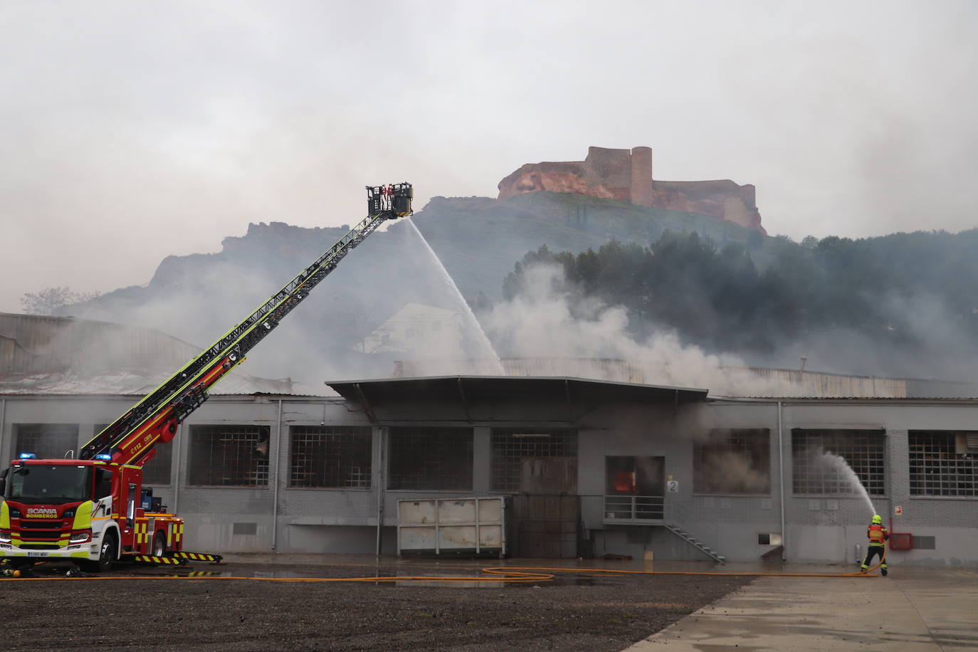 Arnedo As han quedado las instalaciones de Calzados Fal tras el